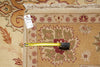 Load image into Gallery viewer, 10 x 15 New Oushak Handmade Agra Vegetable Dye Beige Gold Green #B-74914