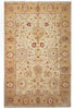 Load image into Gallery viewer, 10 x 15 New Oushak Handmade Agra Vegetable Dye Beige Gold Green #B-74914