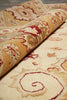 Load image into Gallery viewer, 10 x 15 New Oushak Handmade Agra Vegetable Dye Beige Gold Green #B-74914
