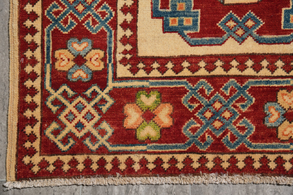 5 x 7 Kazak Handmade Afghanistan Rug #B-77241