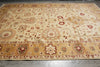 Load image into Gallery viewer, 10 x 15 New Oushak Handmade Agra Vegetable Dye Beige Gold Green #B-74914