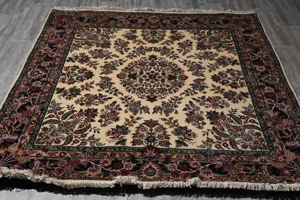 6.0 x 6.0 Square Handmade Wool Jaipour Rug #F-4026