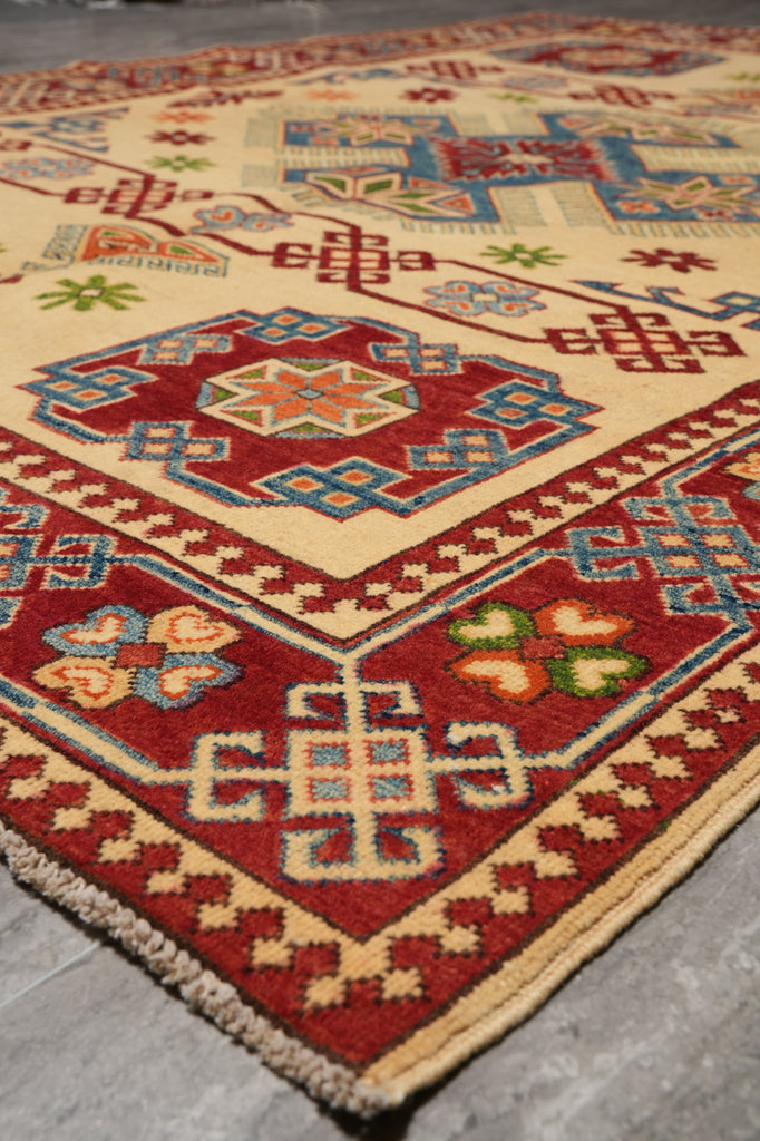 5 x 7 Kazak Handmade Afghanistan Rug #B-77241