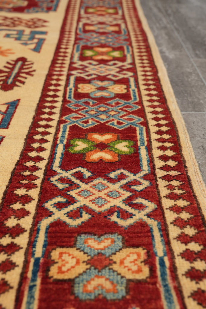 5 x 7 Afghan Handmade Caucasion Rug #B-77238