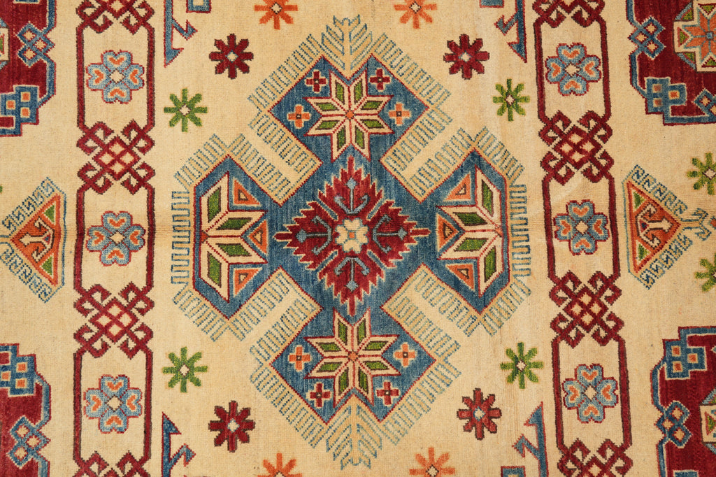 5 x 7 Kazak Handmade Afghanistan Rug #B-77241