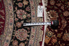 Load image into Gallery viewer, 8.0 x 8.0 Round Fine Quality Handmade Wool and Silk Rug #F-4027