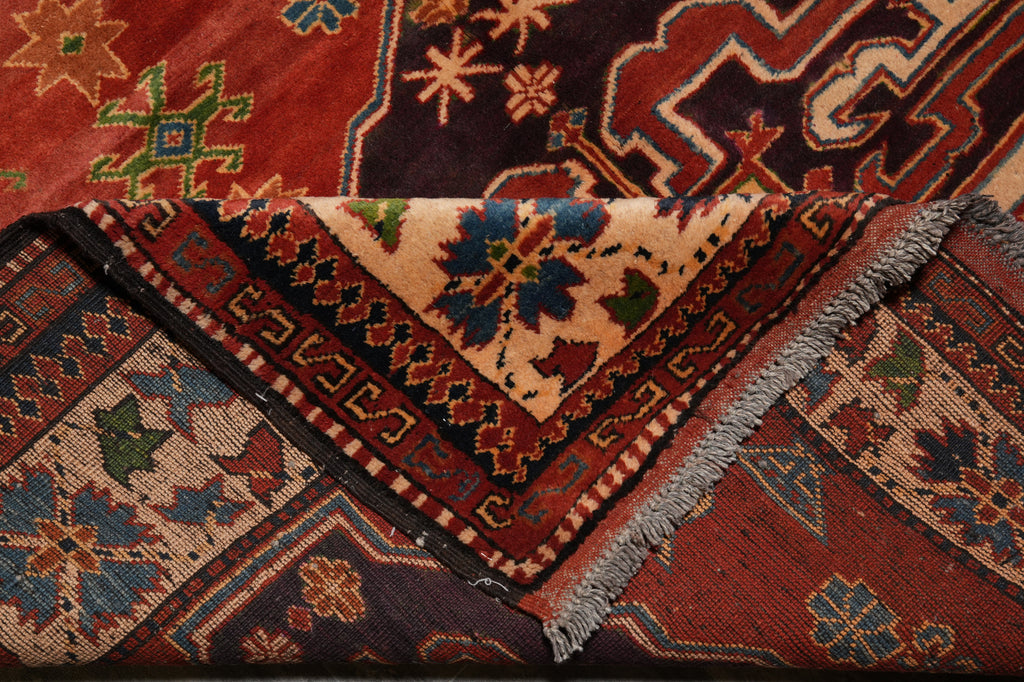 5.4 x 6.6 Afghan Kazak Rug Fine Wool #PIX-9362