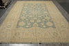 Load image into Gallery viewer, 10 x 13.7 Light SAGE GREEN NETURALS Vegetable Dyed Chobi Peshawar OUSHAK Rug NATURAL WOOL #B-77516