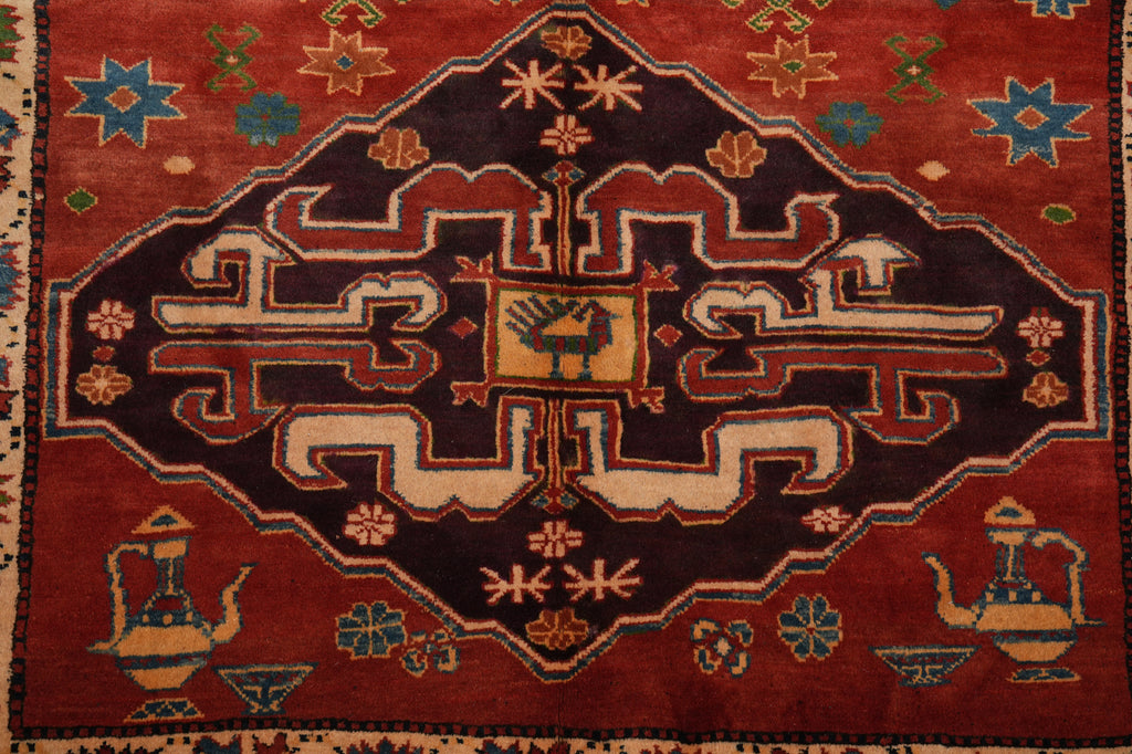5.4 x 6.6 Afghan Kazak Rug Fine Wool #PIX-9362