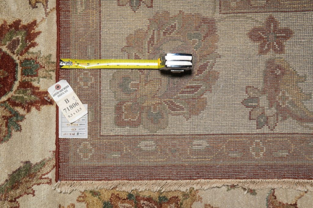 9.3 x 13.5 Chiffon White Agra Rug #B-71806