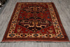 Load image into Gallery viewer, 5.4 x 6.6 Afghan Kazak Rug Fine Wool #PIX-9362