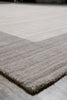 Load image into Gallery viewer, 9.2 x 12.1 Plain Solid Gray Wool Contemporary Handmade Rug #F-5424