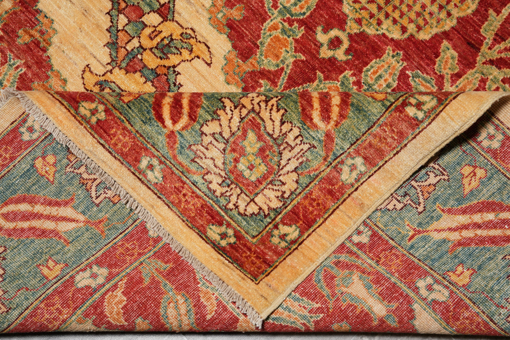 5.5 x 7.9 Gorgeous Zigler Chobi Rug Natural Silky Wool #PIX-14430