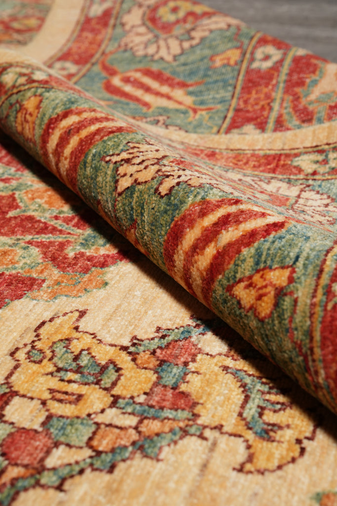 5.5 x 7.9 Gorgeous Zigler Chobi Rug Natural Silky Wool #PIX-14430