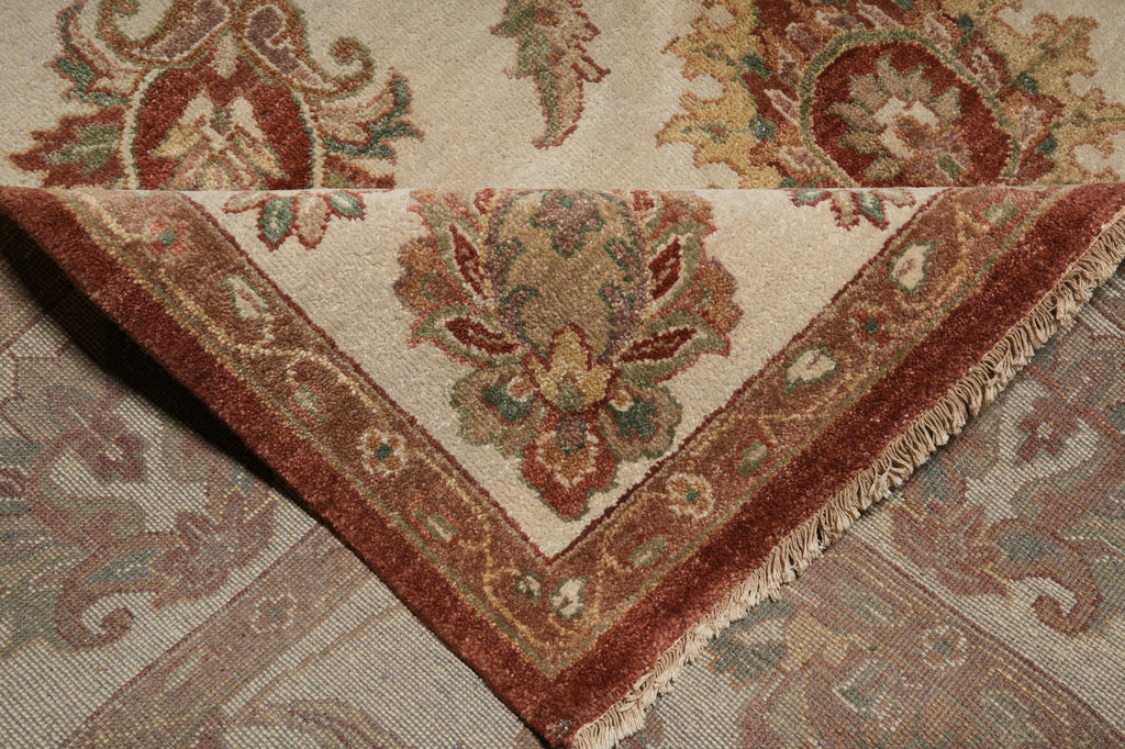 9.3 x 13.5 Chiffon White Agra Rug #B-71806