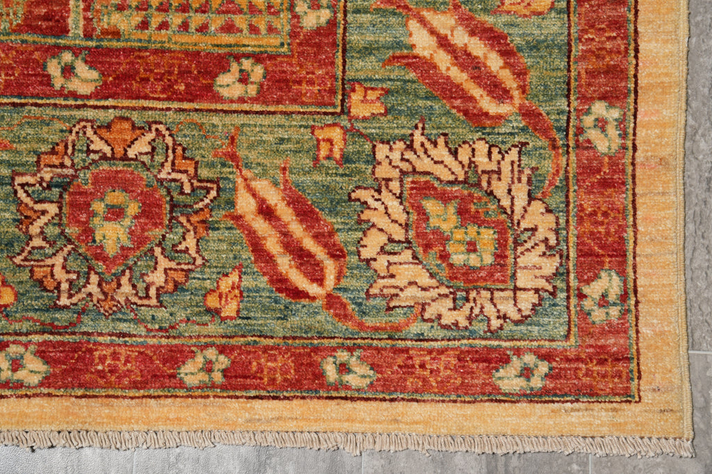 5.5 x 7.9 Gorgeous Zigler Chobi Rug Natural Silky Wool #PIX-14430