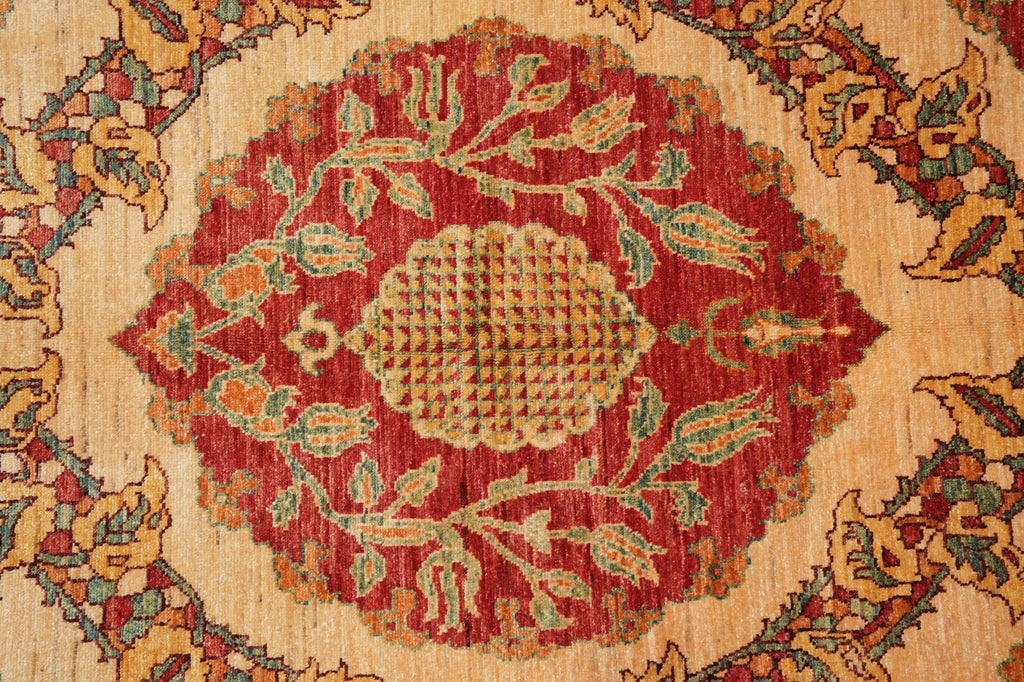 5.5 x 7.9 Gorgeous Zigler Chobi Rug Natural Silky Wool #PIX-14430