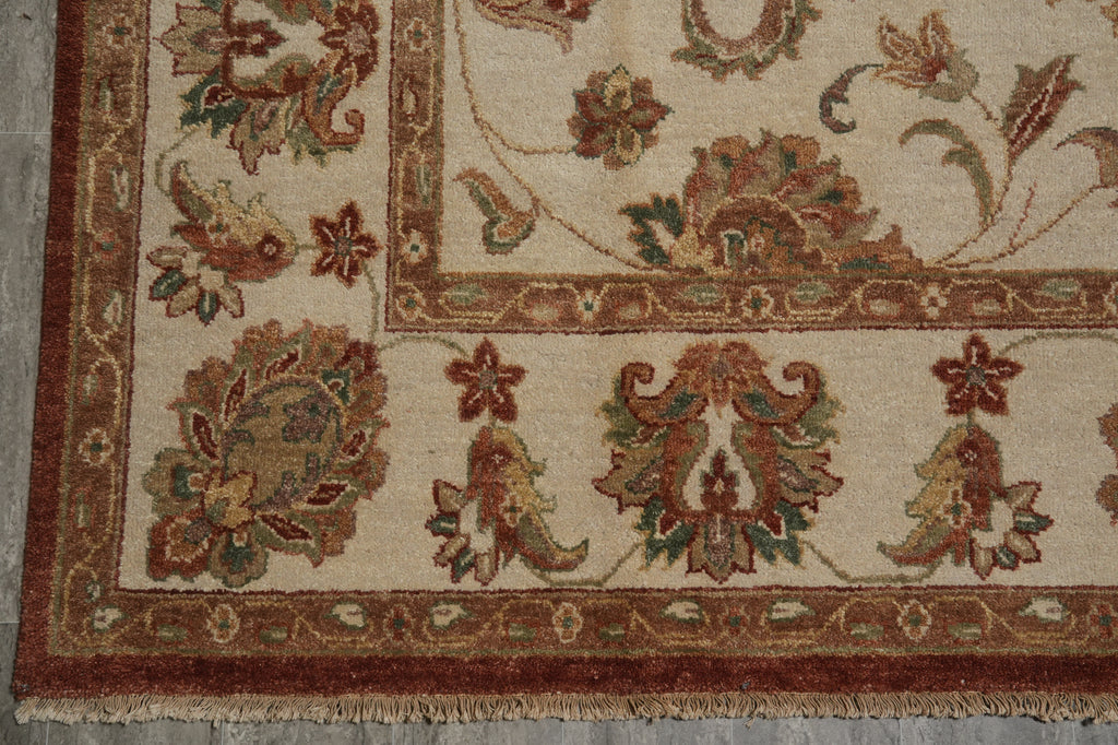 9.3 x 13.5 Chiffon White Agra Rug #B-71806