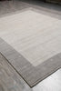 Load image into Gallery viewer, 9.2 x 12.1 Plain Solid Gray Wool Contemporary Handmade Rug #F-5424