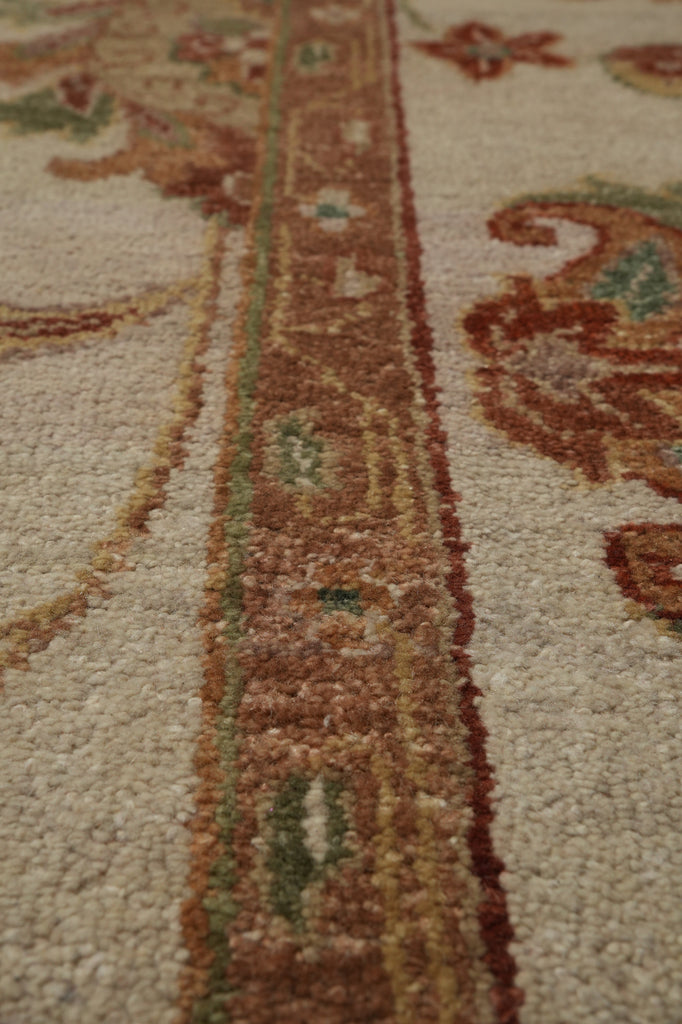 9.3 x 13.5 Chiffon White Agra Rug #B-71806