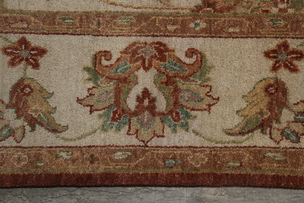 9.3 x 13.5 Chiffon White Agra Rug #B-71806