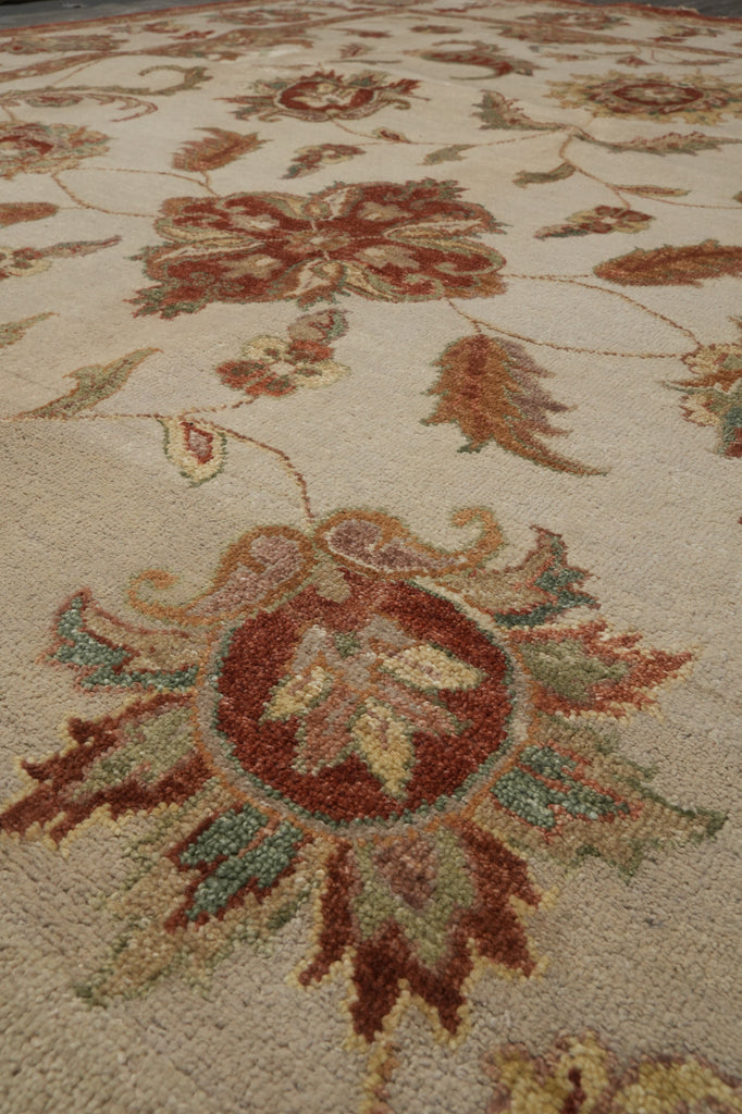 9.3 x 13.5 Chiffon White Agra Rug #B-71806