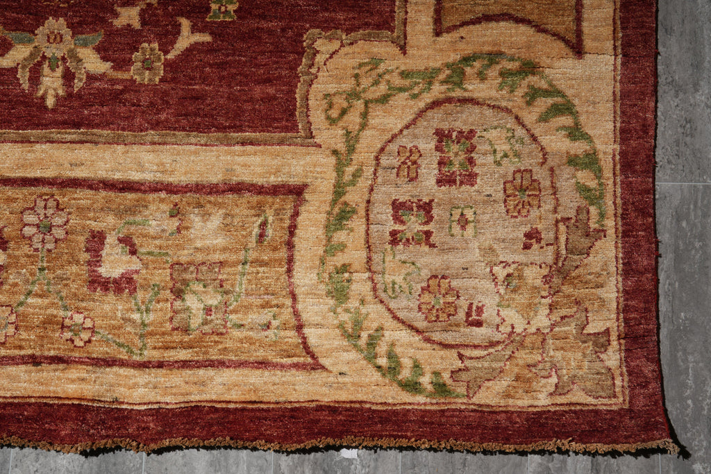 6.6 x 8.0 New Handmade Squarish Ghazni Wool French Pattern Fine Wool Rug #F-4028