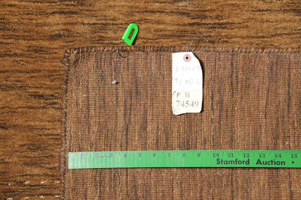 9x12 New Handmade Contemporary Rug Brown Clearance Sale #B-74549