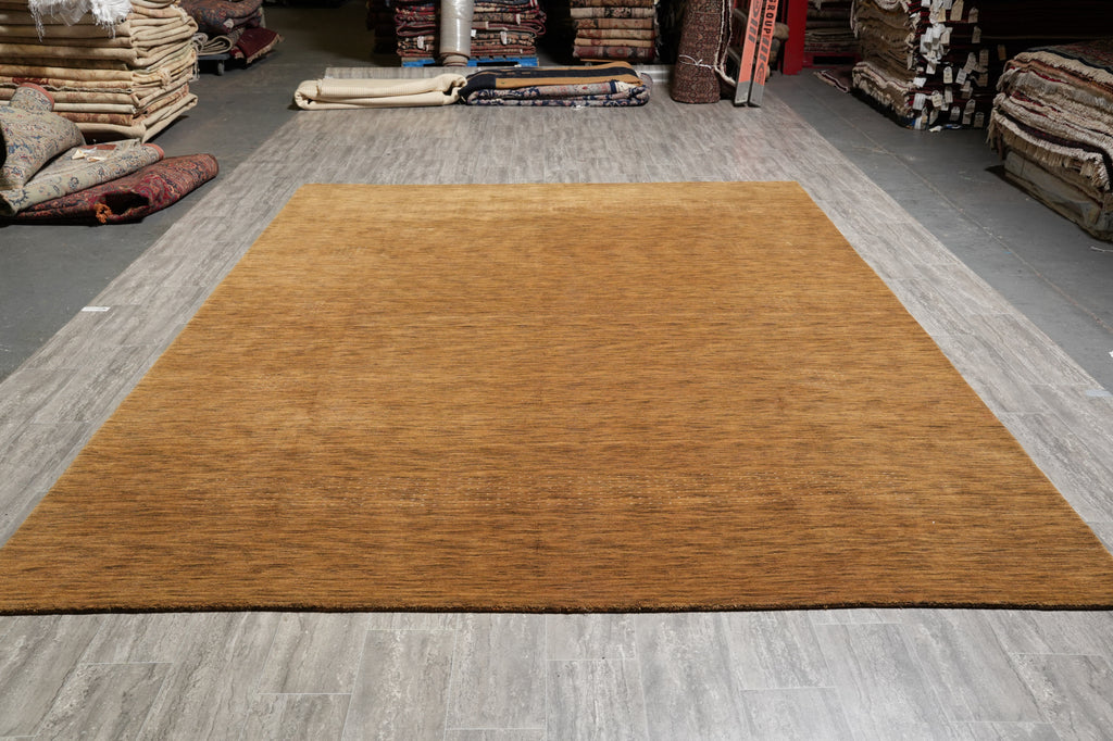 9x12 New Handmade Contemporary Rug Brown Clearance Sale #B-74549