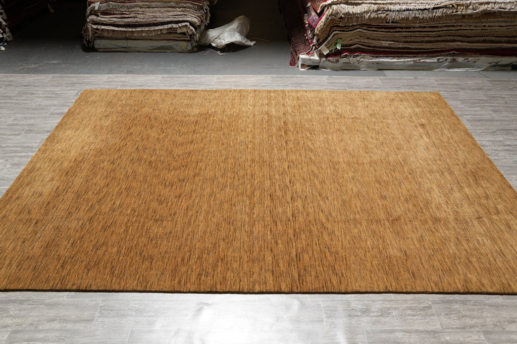 9x12 New Handmade Contemporary Rug Brown Clearance Sale #B-74549