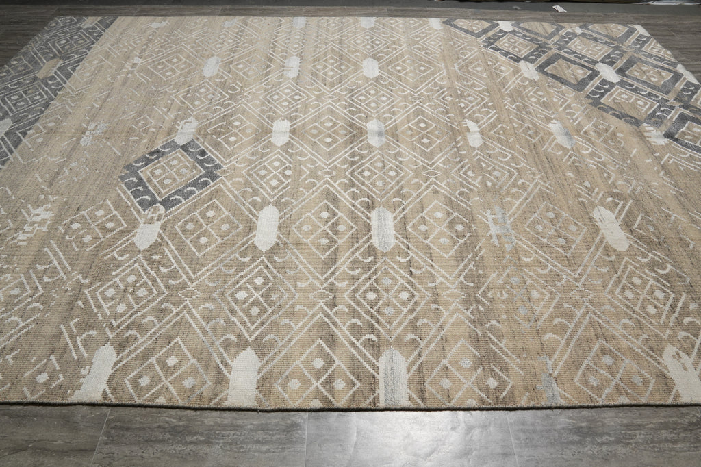 10 x 14 Beige Color Modern Rug #PIX-29150