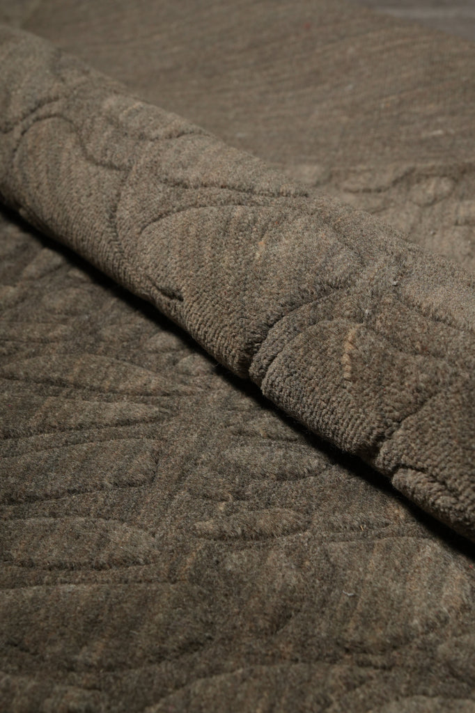 9.5 x 13.5 Contemporary Gray Rug Modern Carpet Wool Handmade #F-5888