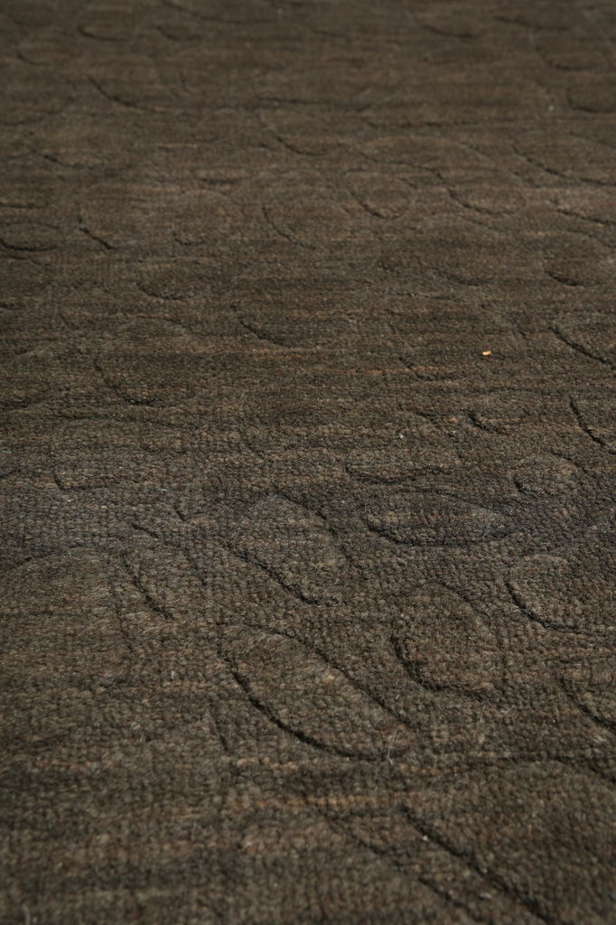 9.5 x 13.5 Contemporary Gray Rug Modern Carpet Wool Handmade #F-5888