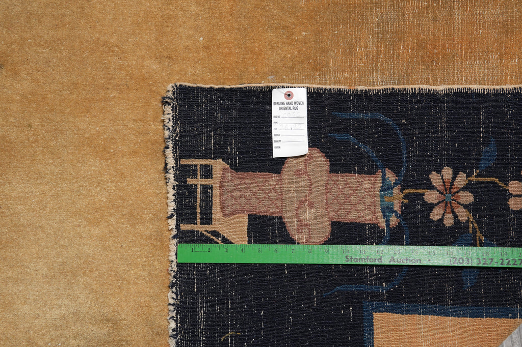 8.6 x 9.3 Antique Art Deco Chinese Carpet #F-6056