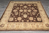 Load image into Gallery viewer, 6.2 x 6.9 Square New Handmade Ziglar Rug Chocolate Brown #F-4029