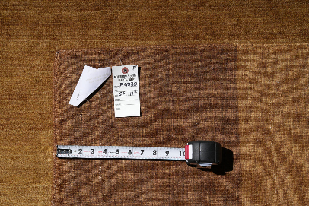 5.5 x 11.2 New Handmade Wool Contemporary Runner Rug #F-4030