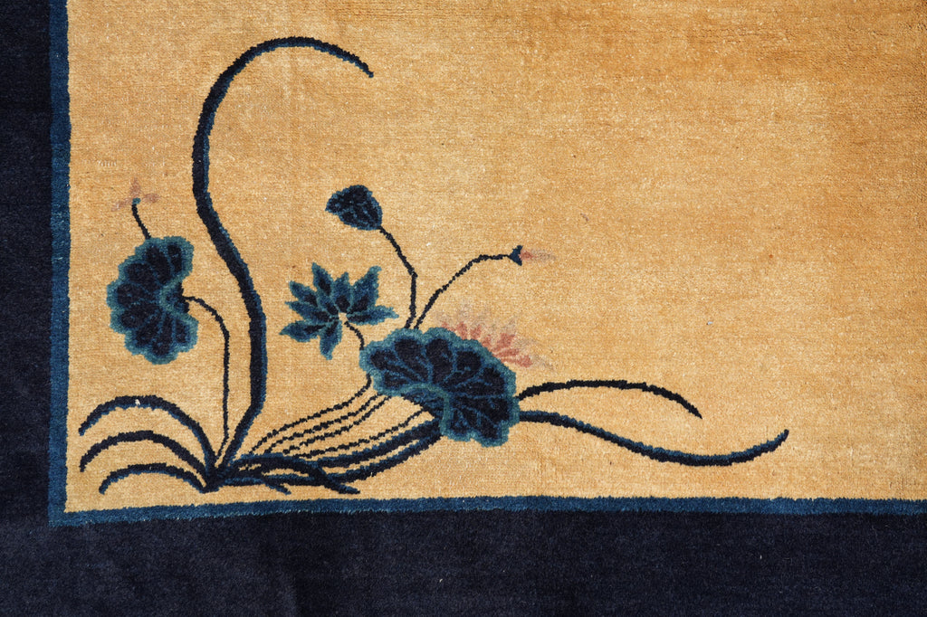 8.6 x 9.3 Antique Art Deco Chinese Carpet #F-6056