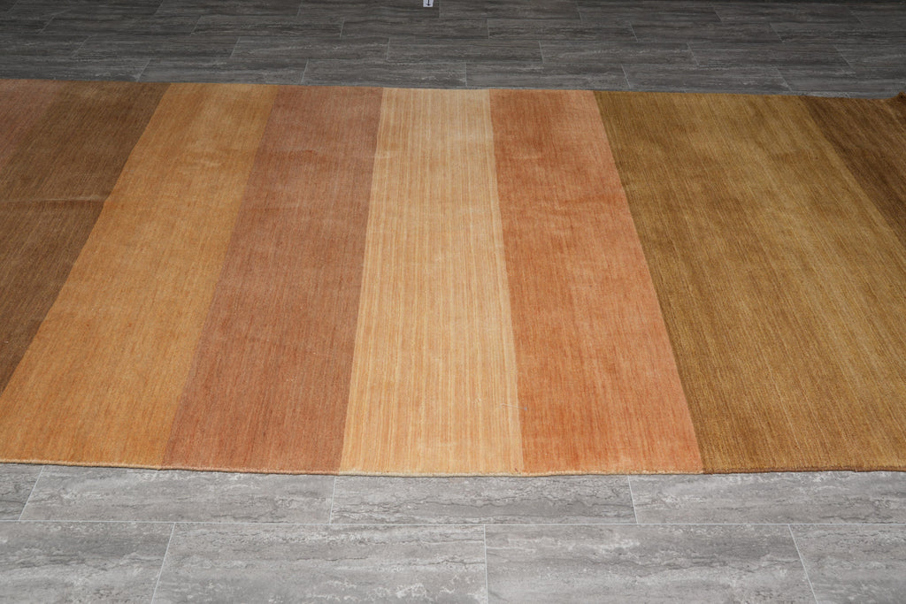 5.5 x 11.2 New Handmade Wool Contemporary Runner Rug #F-4030