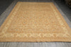 Load image into Gallery viewer, 10 x 13.4 Neutral Brown Gold Warm colors quality Natural Wool Handmade Chobi Peshawar Ziegler rug #PIX-20336