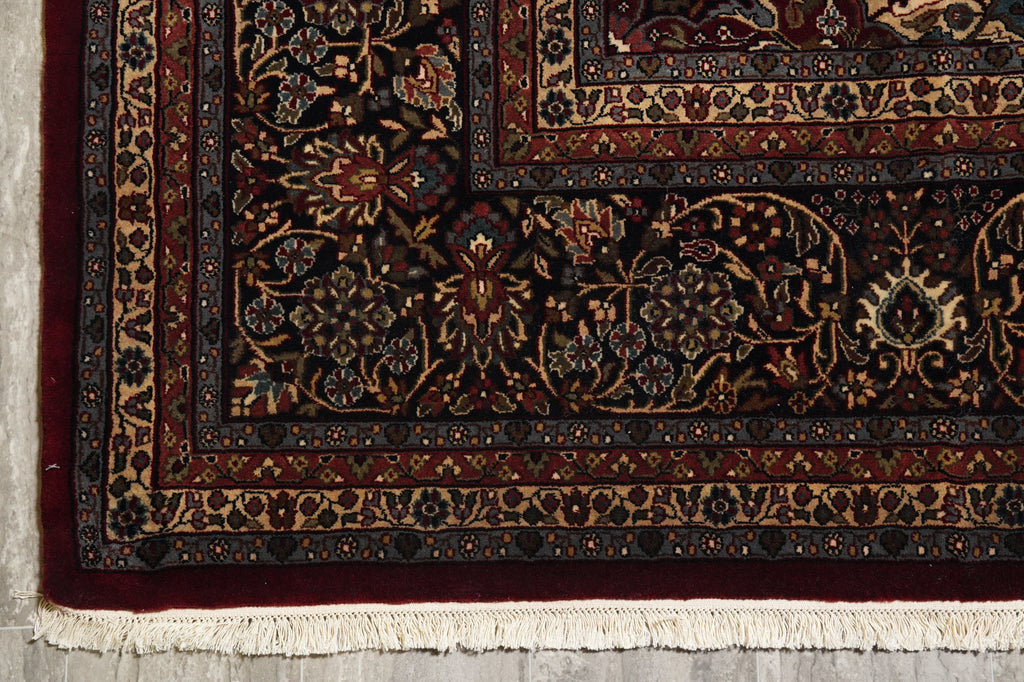 10 x 14  Fine Quality Handmade Rug Sheikh Safi Burgundy #PIX-10251