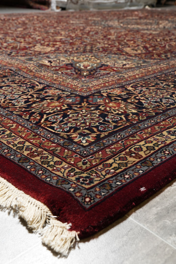 10 x 14  Fine Quality Handmade Rug Sheikh Safi Burgundy #PIX-10251