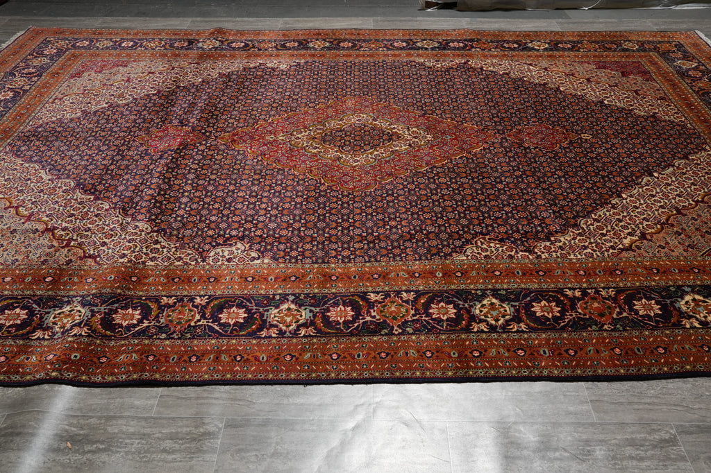 9.5 x 14 Authentic Quality Persian Mahi Tabriz Rug #PIX-6334