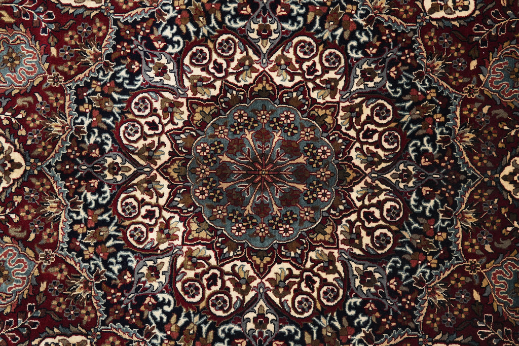 10 x 14  Fine Quality Handmade Rug Sheikh Safi Burgundy #PIX-10251