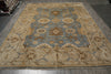 Load image into Gallery viewer, 10 x 14 Light Blue Handmade Oushak Wool Rug #F-3219