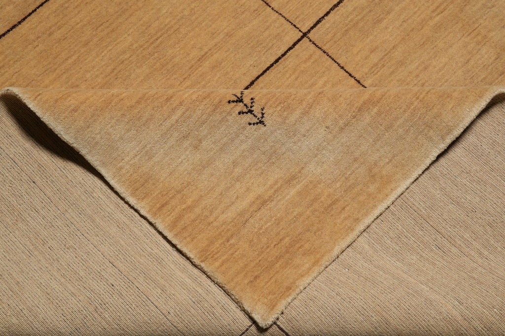 9 x 11.9 CONTEMPORARY handmade Rug Quality Wool #F-3020