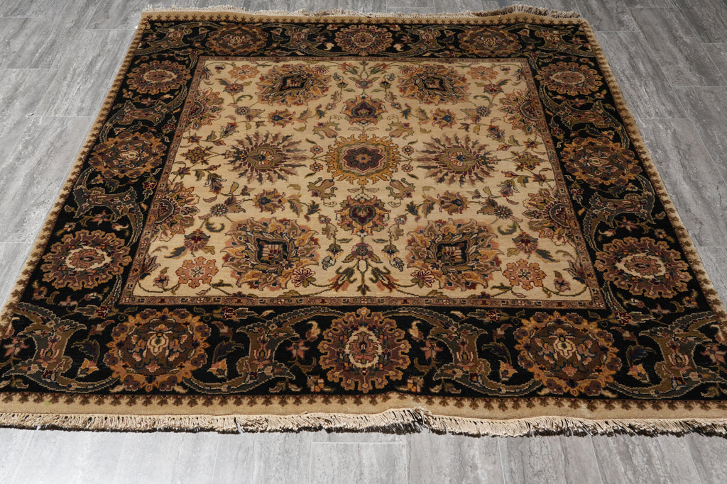 6.0 x 6.0 Square Jaipur Wool Rug #F-4032