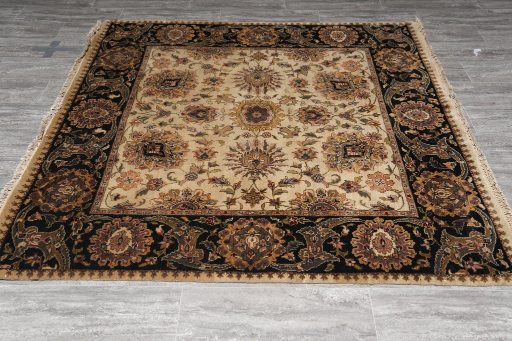 6.0 x 6.0 Square Jaipur Wool Rug #F-4032