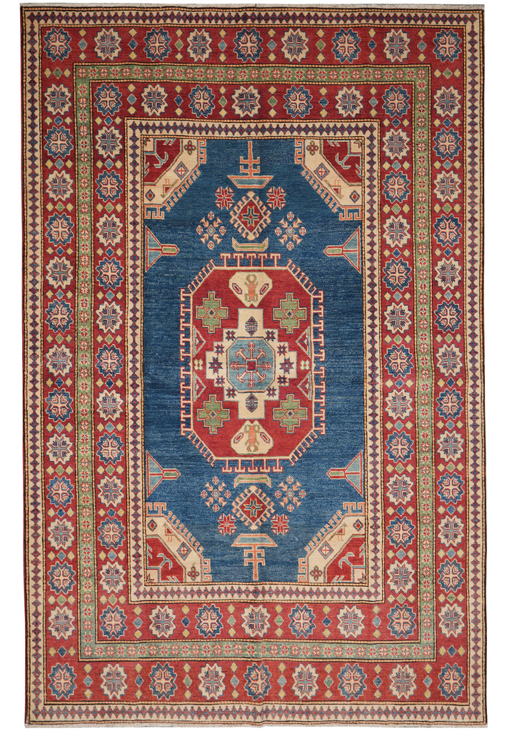 6.8 x 9.11 Happy Colors New Handmade Super Quality Kazak Rug #PIX-28043