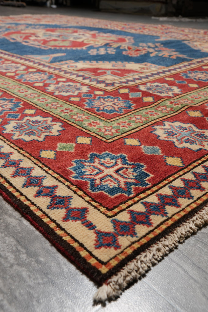 6.8 x 9.11 Happy Colors New Handmade Super Quality Kazak Rug #PIX-28043