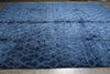 Load image into Gallery viewer, 10 x 14.4 Solid Royal Blue Contemporary Handmade Rug #F-3220